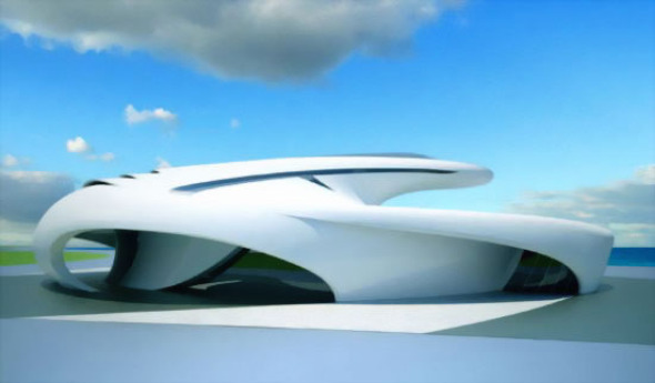 Jet House, una lujosa vivienda aerodinámica