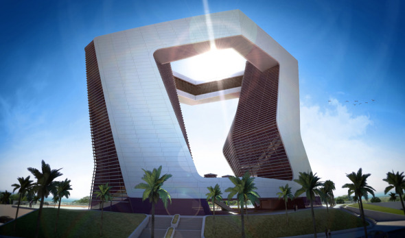 Edificio origami en Cancún