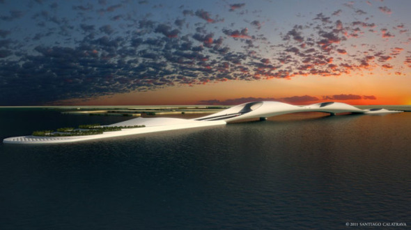Puente de Santiago Calatrava traer un parque con alto estilo a Doha