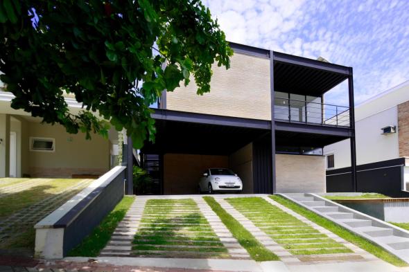 Por su geometra, esta casa en Brasil se construy rpidamente