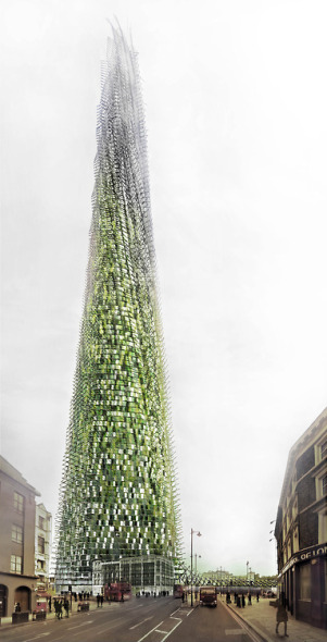 Rascacielos orgnico crece a medida que sus residentes reciclan