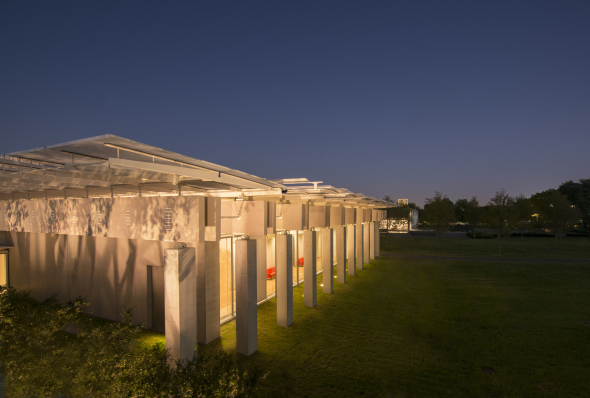 Video de construccin del Pabelln para el Museo Kimbell de Renzo Piano