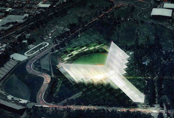 Nuevo estadio de béisbol con tintes prehispánicos en la ciudad de México
