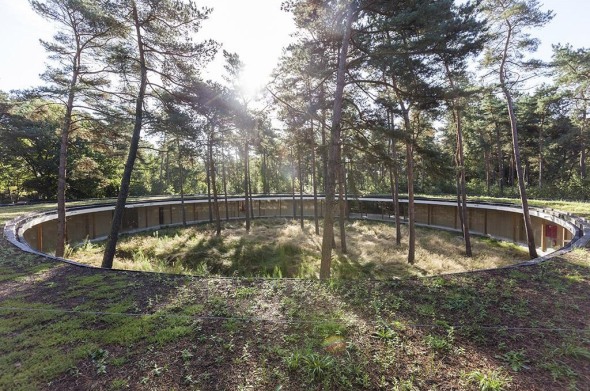 Arquitectura de paisaje en un bosque de 300 hectreas