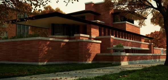 Robie House obra cumbre de la arquitectura moderna. Frank Lloyd Wright