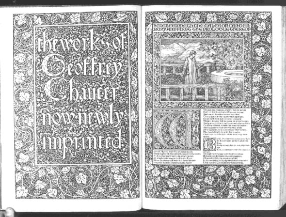 William Morris y The works of Geoffrey Chaucer