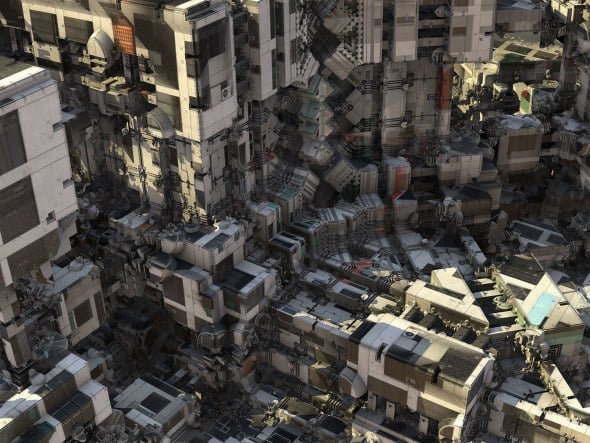 El arquitecto de estas monstruosas ciudades aliengenas es un algoritmo