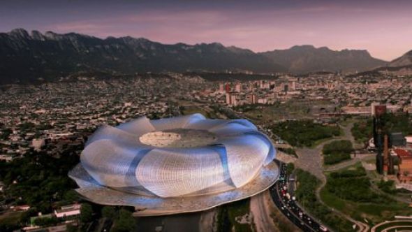 Tres proyectos que en sí mismos son un espectáculo: El Nuevo estadio de las Chivas; el Territorio Santos Modelo y El Nuevo Estadio del Monterrey.