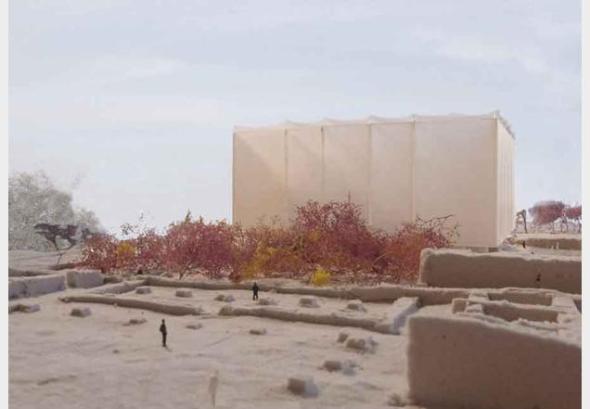 La Casa de los mosaicos: Un refugio para proteger el arte de una importante ciudad bíblica / Peter Zumthor