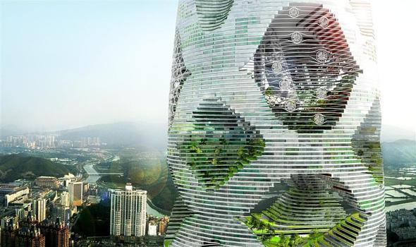 “Logistic City” un enorme bosque vertical en Shenzhen. Julien de Smedt Architects
