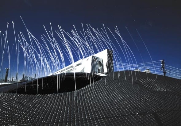 Fiber Wave, una estructura que permite visualizar el movimiento del viento