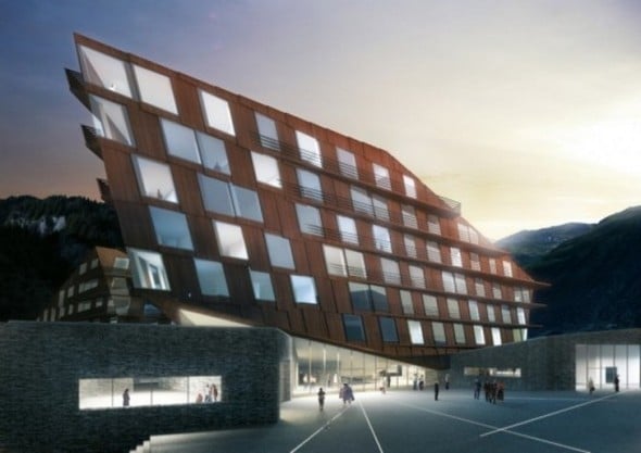 Resort Hotel realizado por Holzer Kobler Architekturen