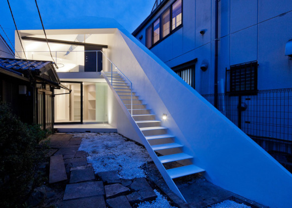 Casa diagonal en Tokio