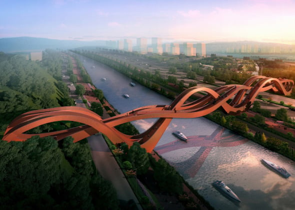 Puente ondulado en China