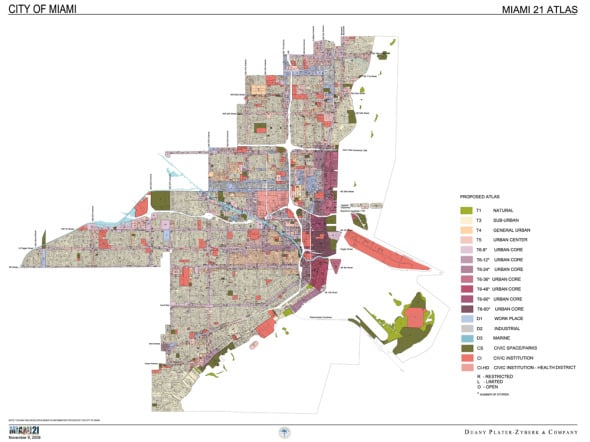 Nueva planeación de códigos de zona para Miami