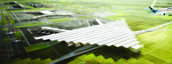 Propuesta de aeropuerto de la Ciudad de México de LOGUER, JAHN y ADG