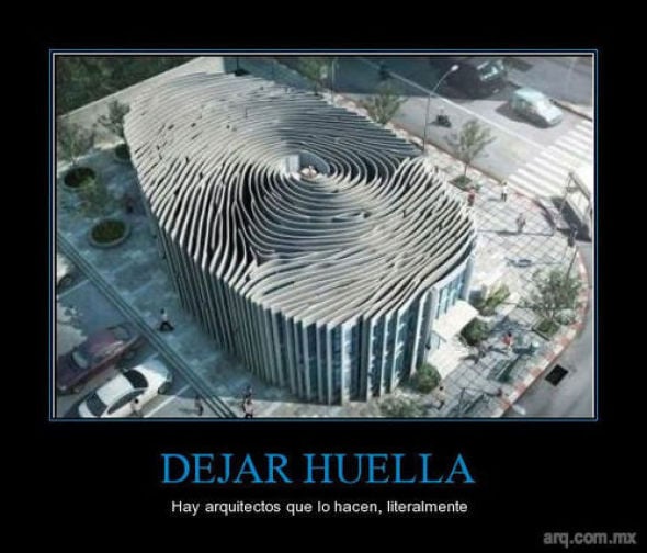 Humor en la Arquitectura, Dejando Huella