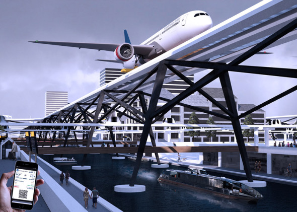 El plan alocado de construir un aeropuerto justo por encima de calles de la ciudad