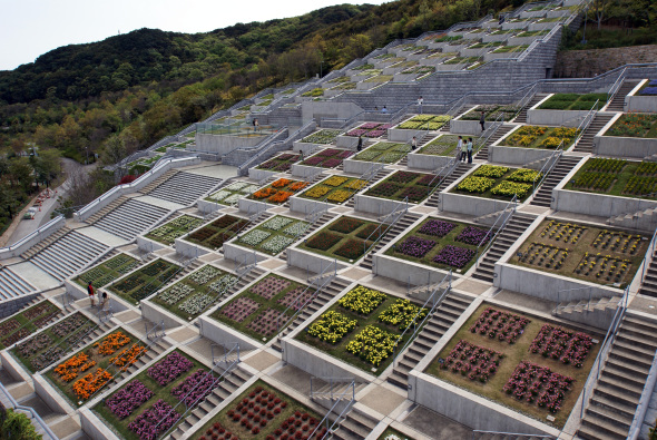 El jardín de los 100 escalones de Tadao Ando