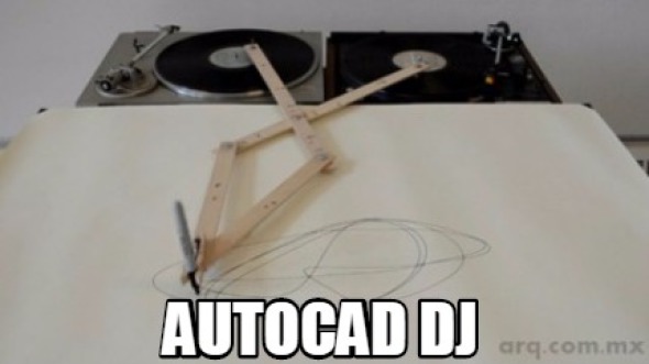 Humor en la arquitectura. AutoCAD DJ
