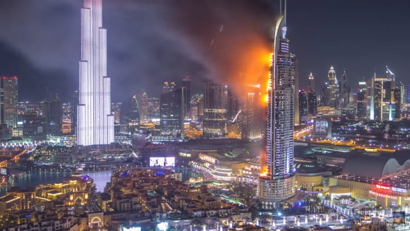 Cuando se incendiaron los edificios más altos de Dubái 