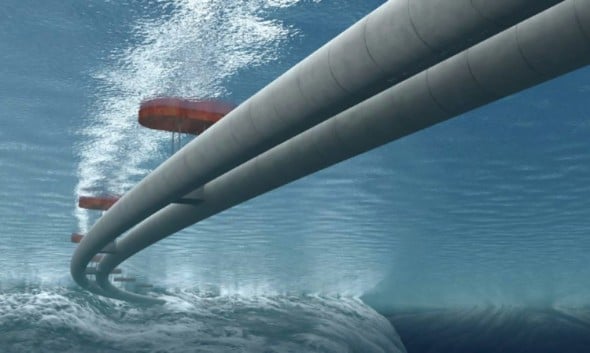 El famoso túnel carretera submarino flotante