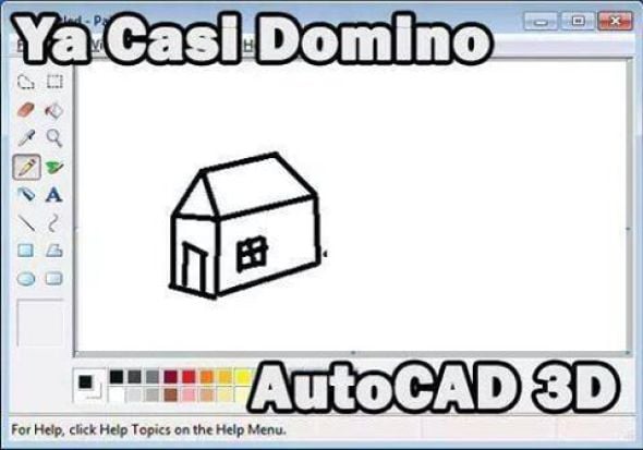 Humor en la arquitectura. Ya casi domino el Autocad 3D