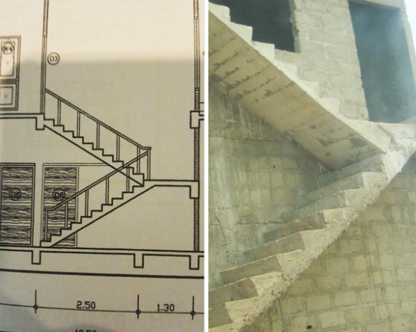 Humor en la Arquitectura: Escaleras en corte