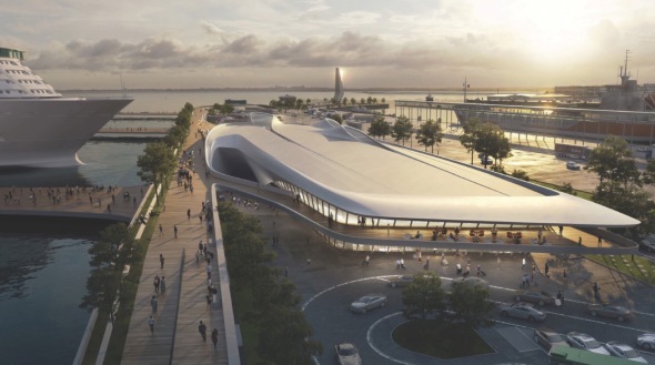 El plan maestro de Zaha Hadid Architects para el puerto de Tallin