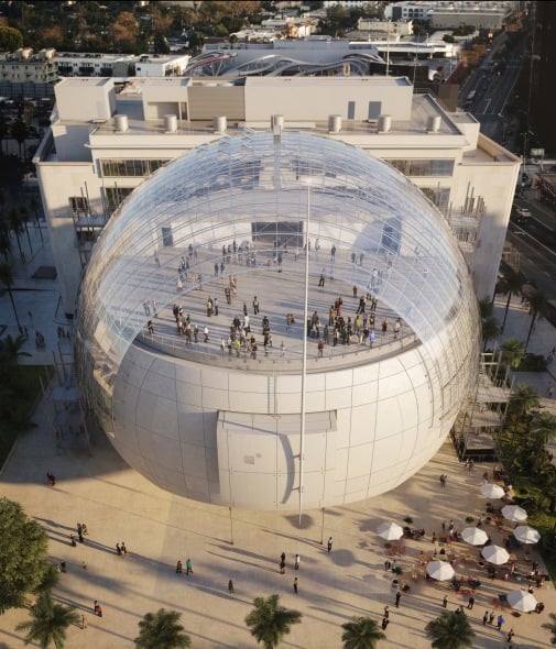 El museo del cine en Los Ángeles, obra de Renzo Piano