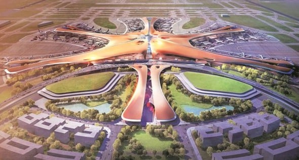 China construye 8 aeropuertos al año
