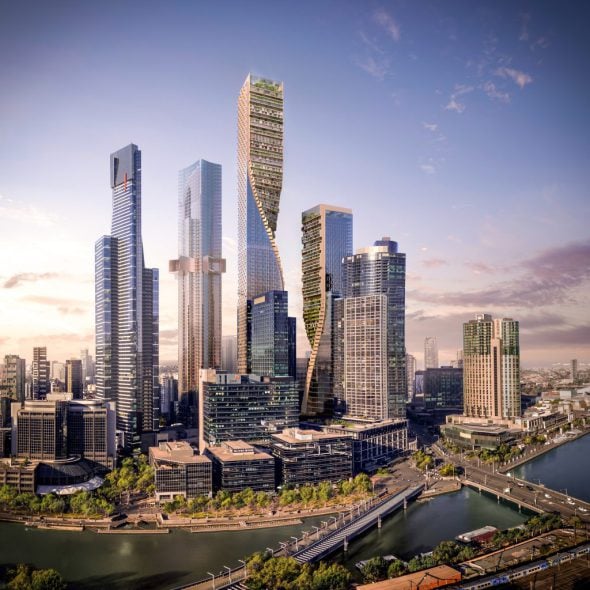 Las torres gemelas de Melbourne, los edificios más altos de Australia