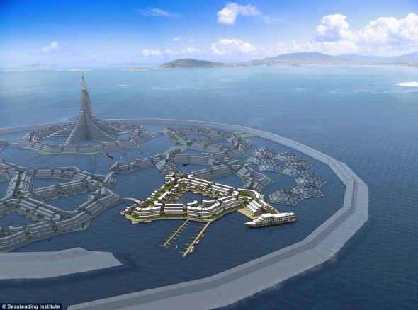 Muy pronto, la construcción de la primera ciudad flotante