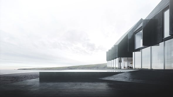 Casa costera islandesa