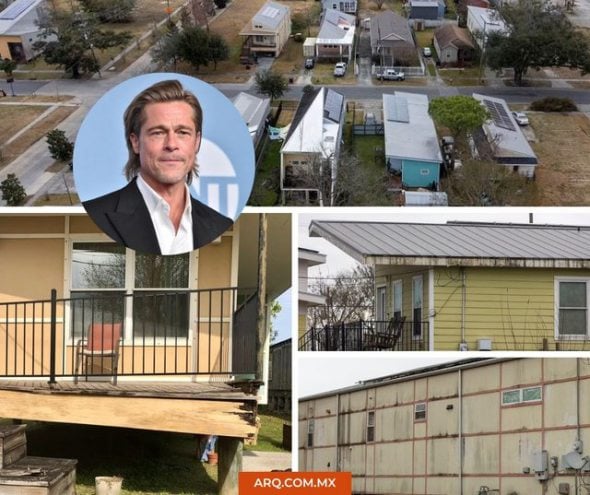 La fundación de Brad Pit pagará $20.5 millones de dólares por sus casas defectuosas